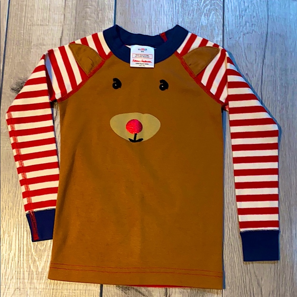 Hanna Andersson reindeer pajamas size 4T